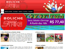 Tablet Screenshot of bolichestriketwo.com.br